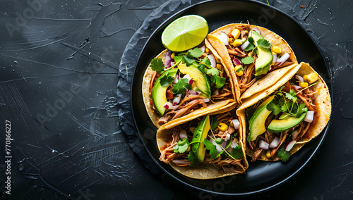 tacos with pulled pork
