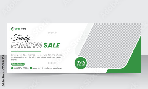 Modern digital business marketing promotion Facebook cover banner design template