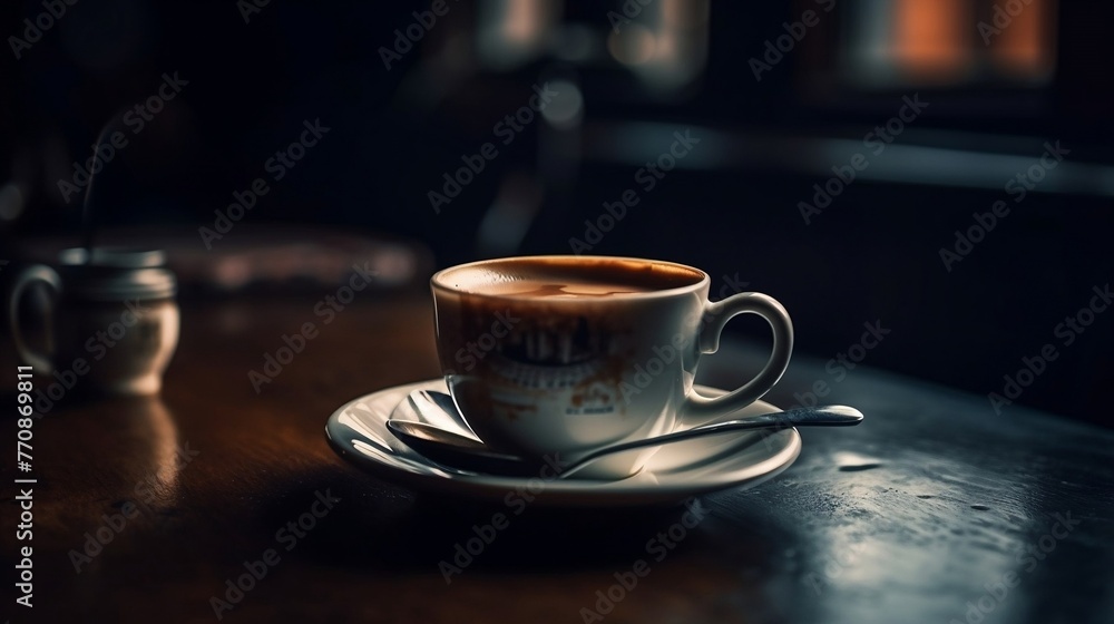 A Cup of Coffee in a Dimly Lit Room
A Cup of Coffee in a Dimly Lit Room