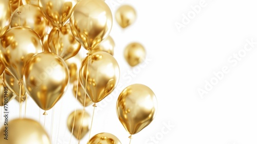 golden helium balloons generative ai