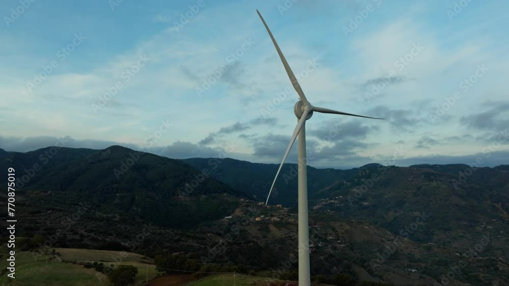 wind turbine among the hills wind turbine among the hills