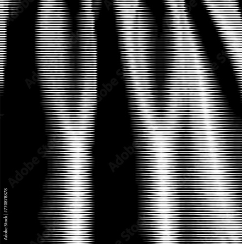 Abstract silk fabric, stripe translation.