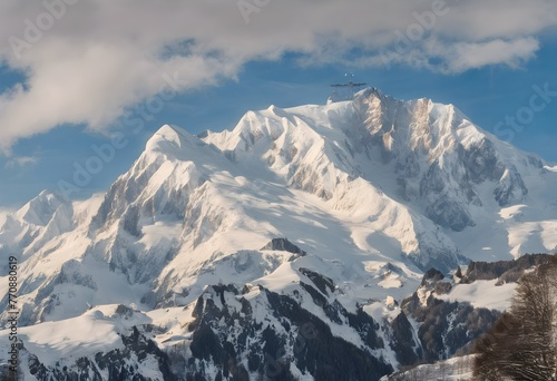 A view of Mont Blanc in the Alps
