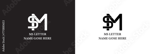 Modern MS Letter Mark Logo Design, Creative art, From Concept to Creation, easy custom everything 