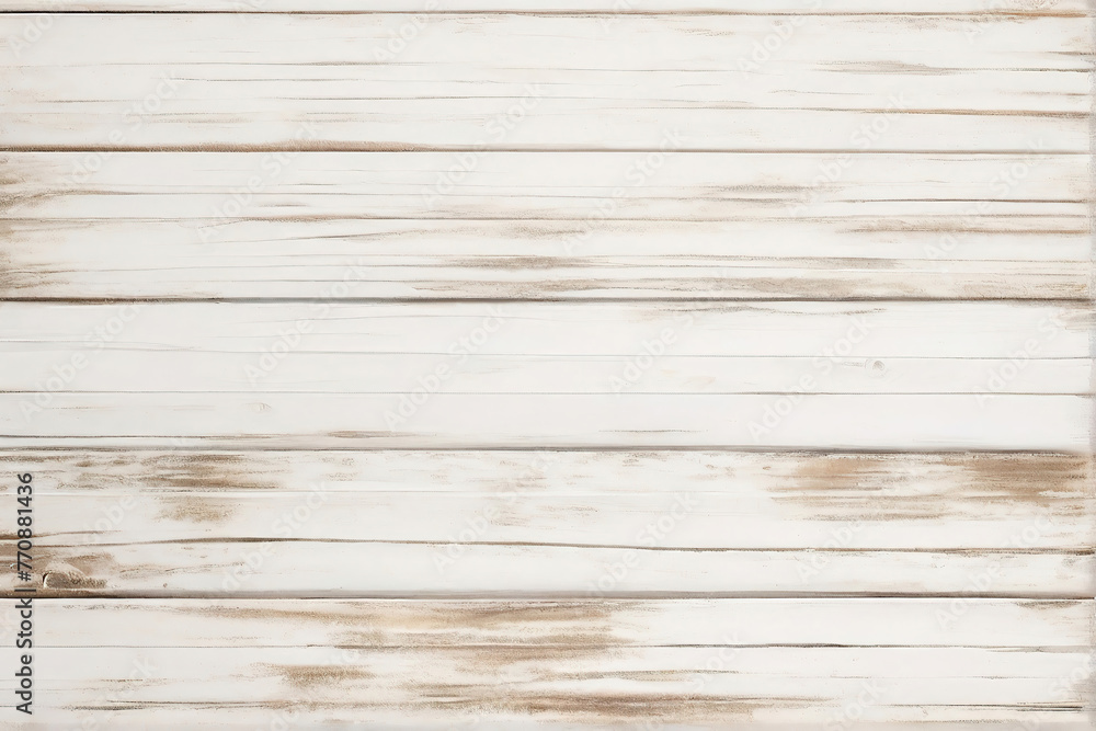 Obraz premium White and brown wood wall wooden plank board texture background with grains and structures and scratched