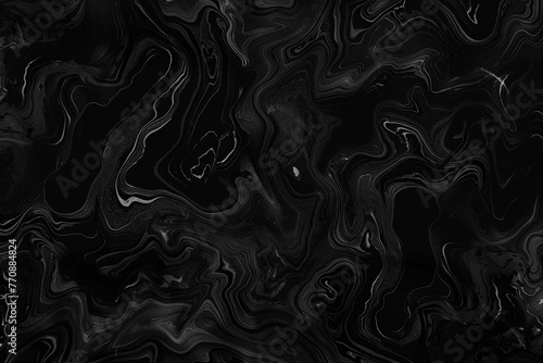 Abstract Black Background With Marbled Texture Pattern in Elegant Fancy Design.