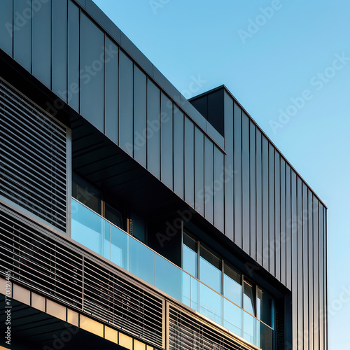 Abstract background architecture lines. modern architecture detail 
