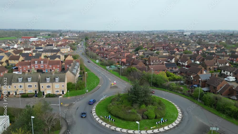 High Angle Central City Saint Neots Cambridgeshire, England United Kingdom High Angle Central City Saint Neots Cambridgeshire, England United Kingdom