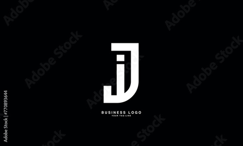 JI, IJ, J, I, Abstract Letters Logo Monogram photo