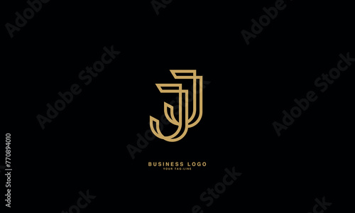 J, JJ, Abstract Letters Logo Monogram