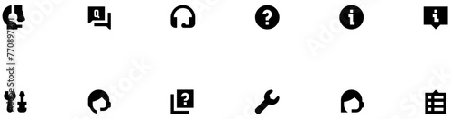 Set of Customer Support icons
