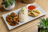 Asian cuisine plate