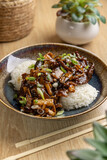 Delicious beef stir fry with vegetables