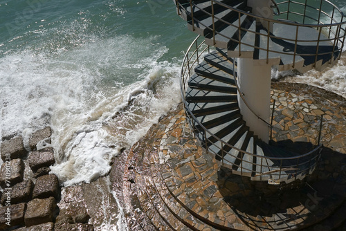 escalier bord de mer