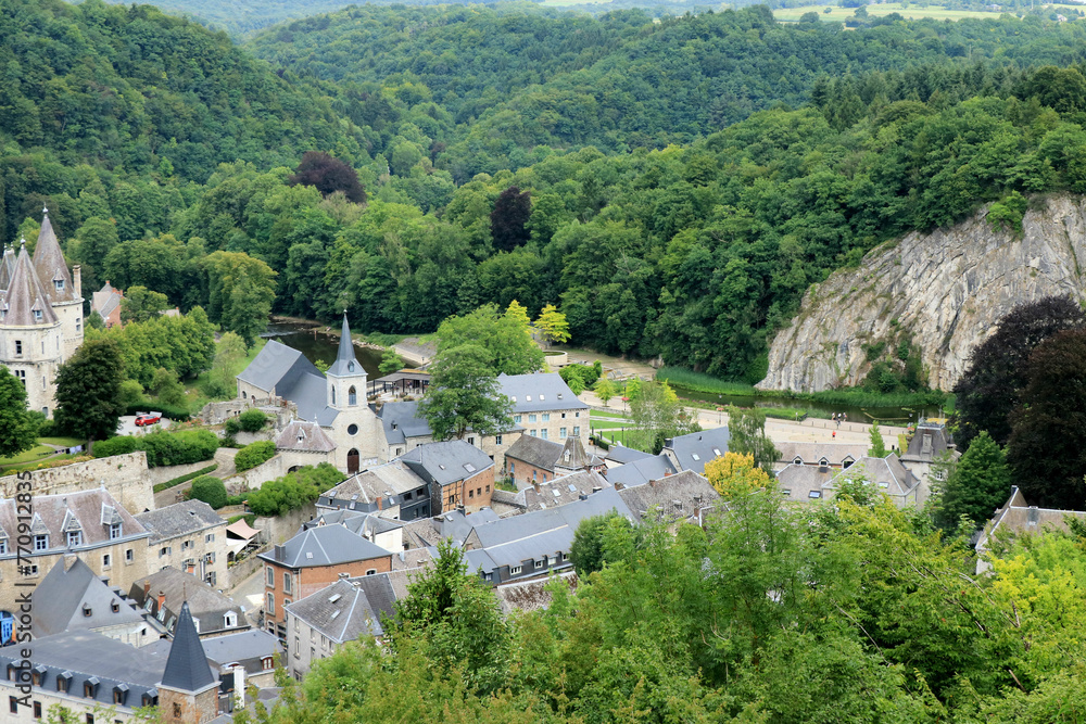view over the lovely ancient town of Durbuy, Belgium