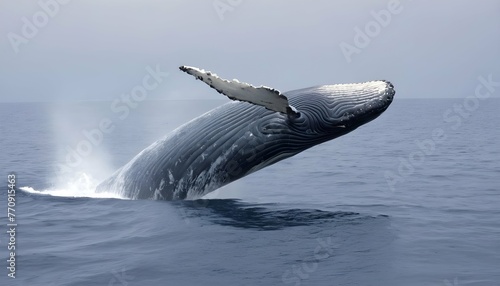 a-blue-whale-the-largest-animal-on-earth-gliding- 2