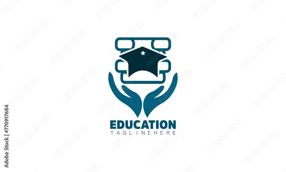 Education Logo Template vector icon Education Logo Template vector icon