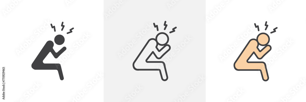 Anxiety Relief and Stress Management Icons. Mental Health and Emotional Wellness Symbols. Anxiety Relief and Stress Management Icons. Mental Health and Emotional Wellness Symbols.