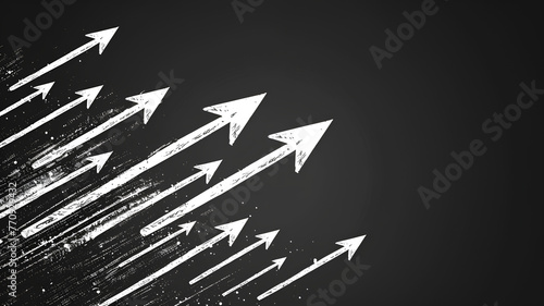   lain background   Simple Background with Array of White Arrows Pointing in One Direction on Black Background  Minimalist Design Element for Presentations and Graphic Projects
