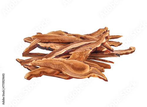 Dried Lingzhi mushroom sliced transparent png