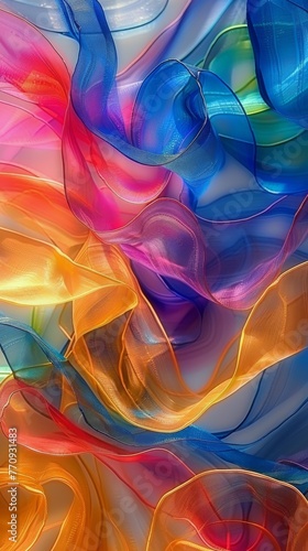 Abstract Portrait of a Womans Face