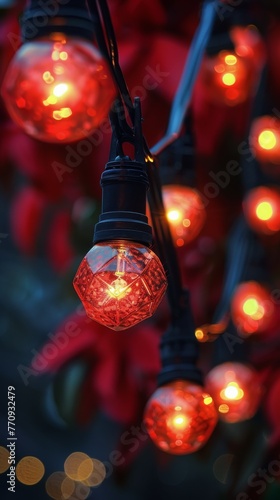 Neon Circular Frame on Dark Background