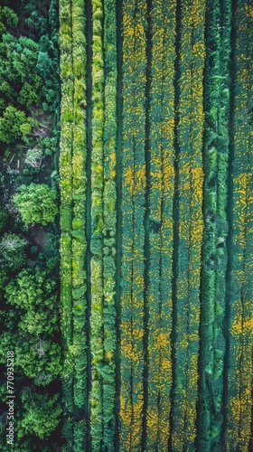 Winding Road Through Lush Green Field