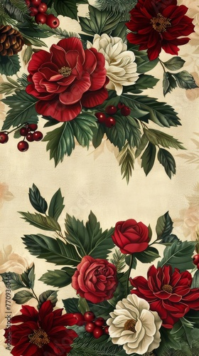 Branch With Berries Painting