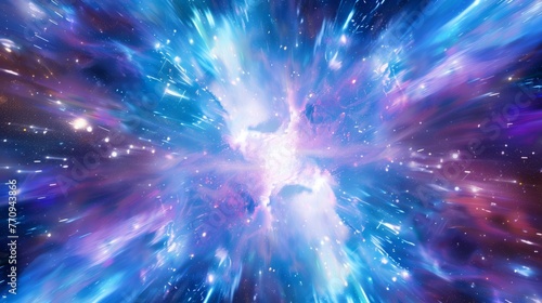 Wallpaper Mural Explosive waves of cosmic energy. Abstract colored background. Torontodigital.ca