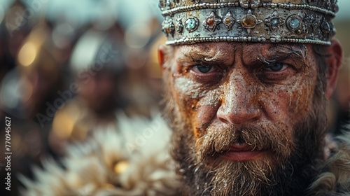 Close Up of Man Wearing Crown