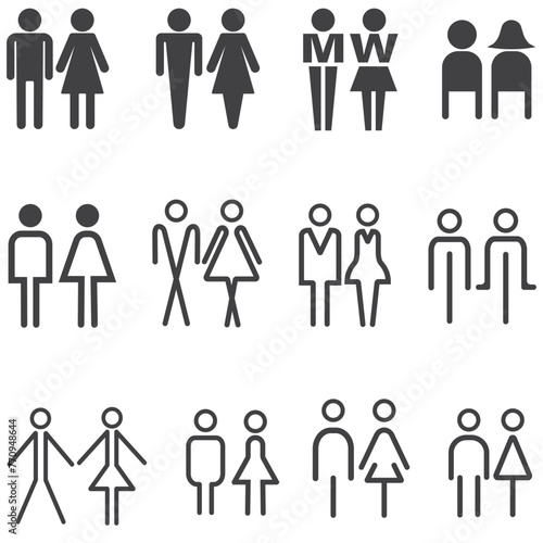 Toilet Symbols of male and female