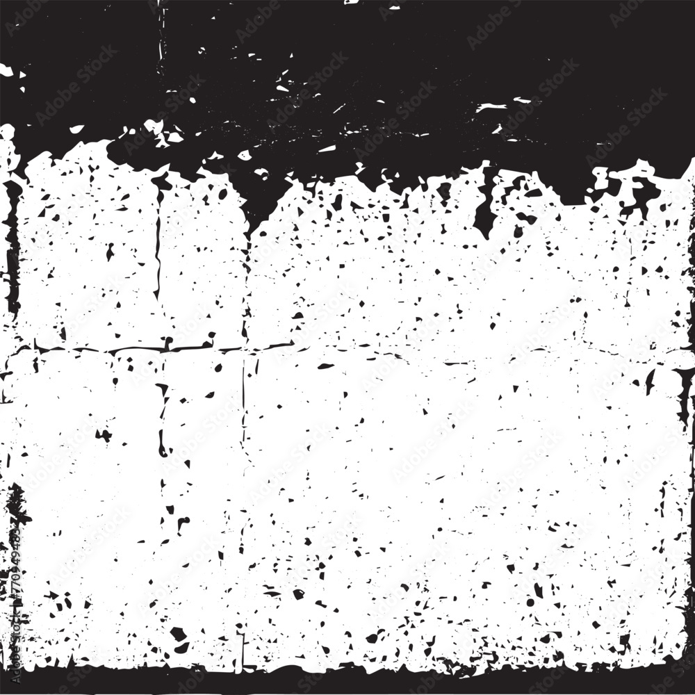 Naklejka premium Grayscale grunge map texture with moisture and noise | Stable Diffusion | Wall, floor, cement, concrete