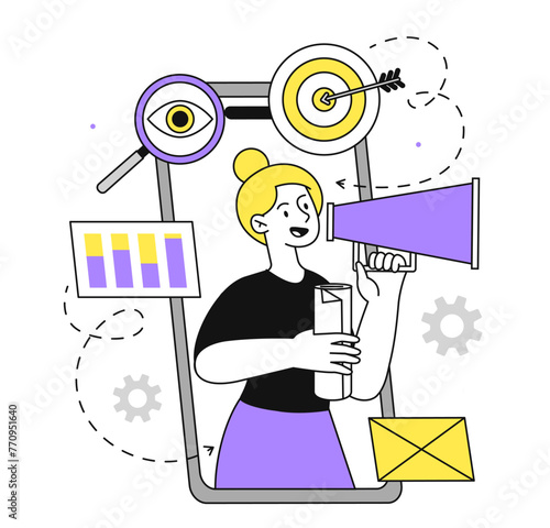 Contextual advertising targeting vector simple