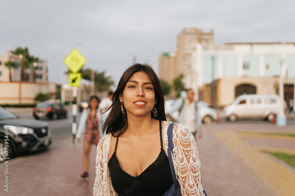 Camera-Aware Woman in the Street Camera-Aware Woman in the Street