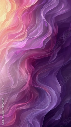 Vibrant Red and Pink Background With Billowing Smoke