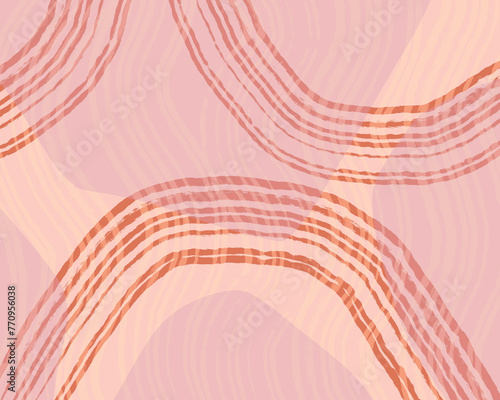 Pink background with pastel patterns abstract art background
 photo