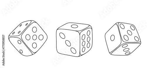 Three dice