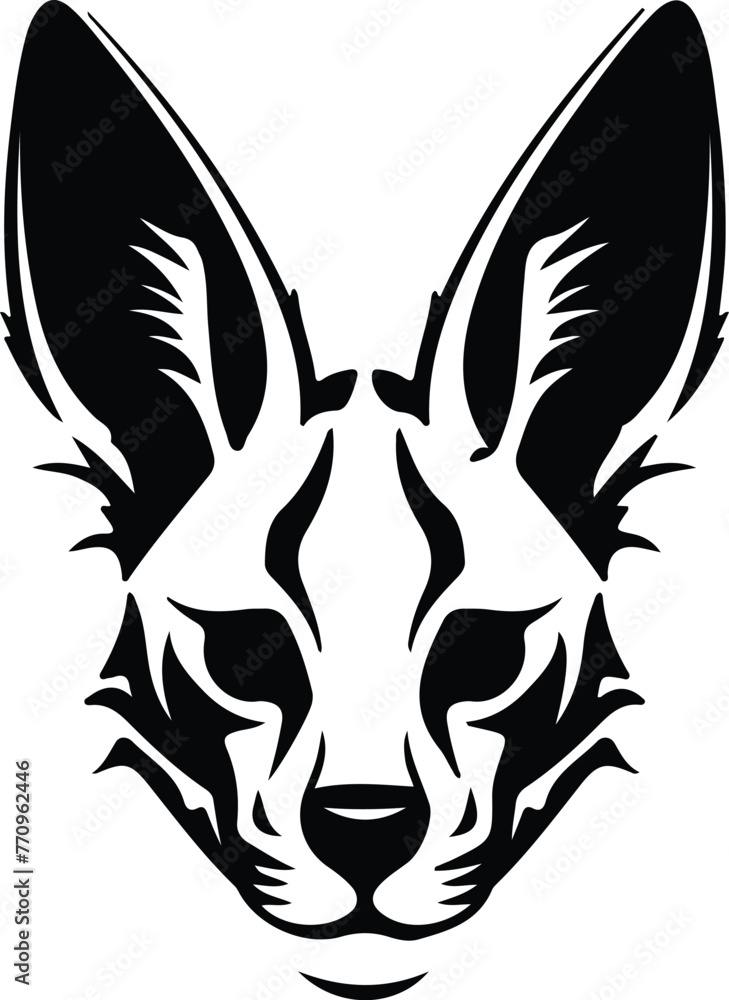 Serval portrait Serval portrait