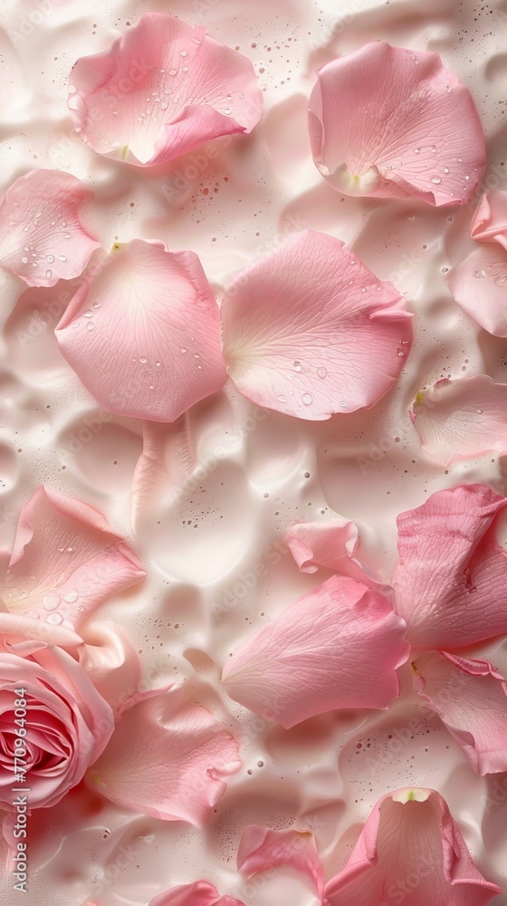 foam with flowers background. foam with flowers background.