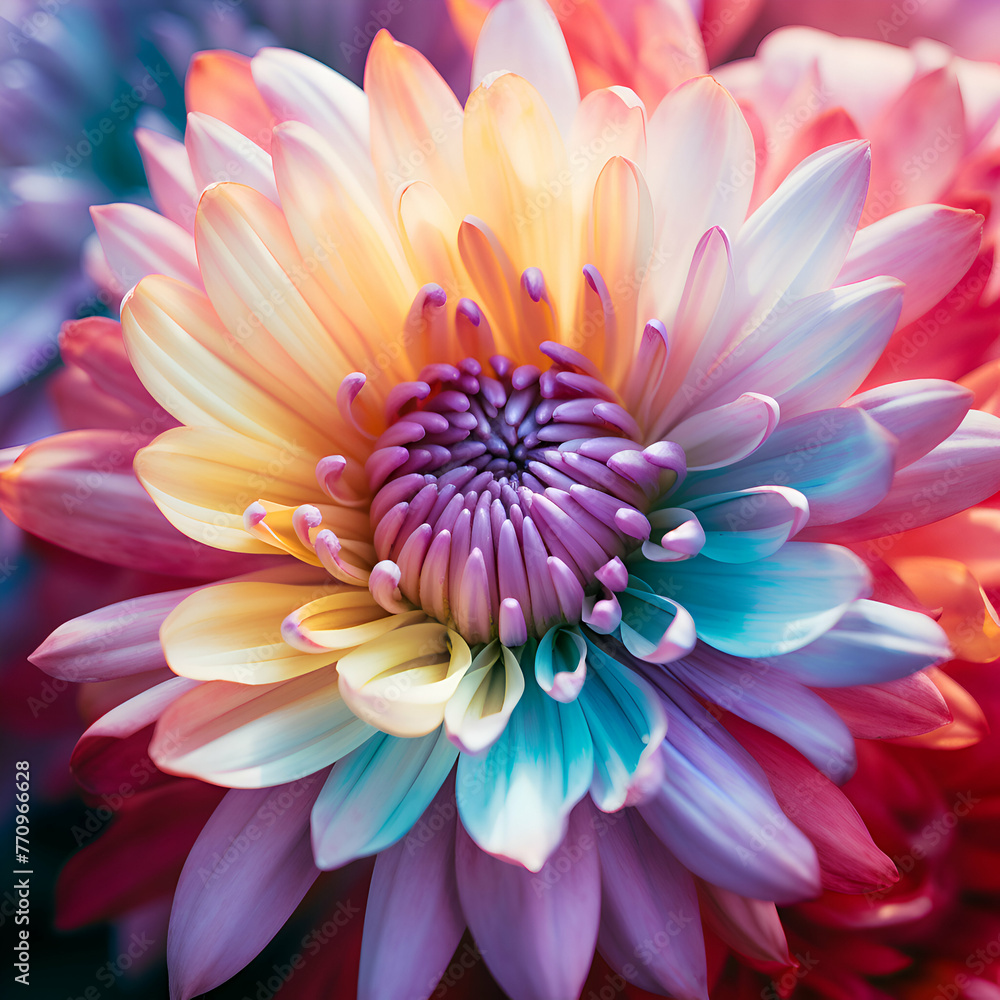 Obraz premium Beautiful chrysanthemum flower. close up.