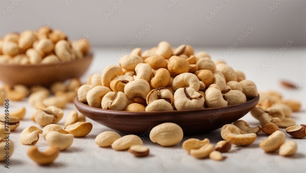 Cashews Dry fruit White Background Cashews Dry fruit White Background