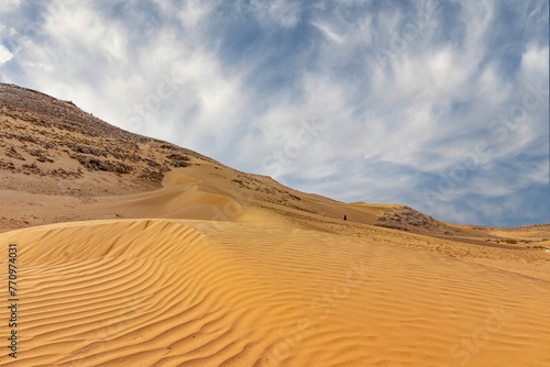 Sand dune in the Negev desert.