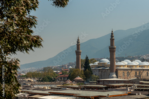  Bursa Grand Mosque or Ulu Cami is the largest mosque in Bursa , It was built by the Ottoman Sultan Bayezid I. between 1396 and 1400 photo