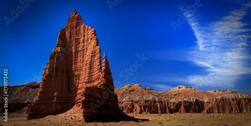 Temple of the Sun formation in Capitol Reef National Park