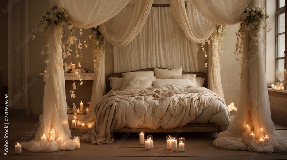 Ethereal Romance Candlelit Bedroom Haven Ethereal Romance Candlelit Bedroom Haven
