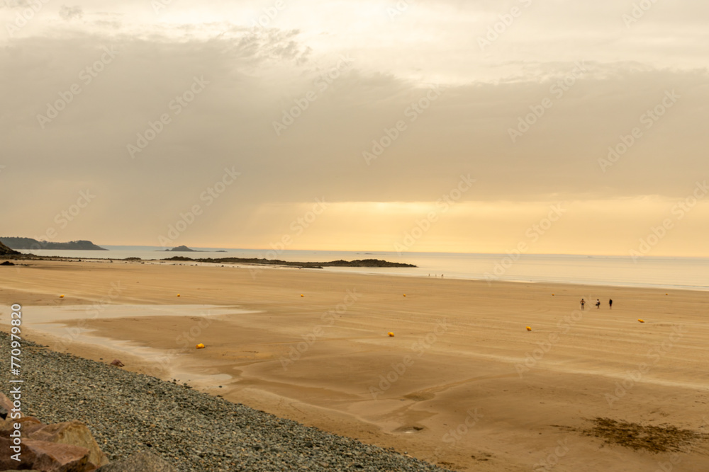 Sunset by the ocean, Atlantic Ocean in France Sunset by the ocean, Atlantic Ocean in France