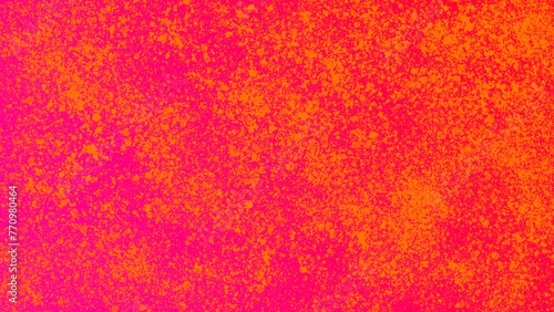 Neon pink orange and red spatter brush background.