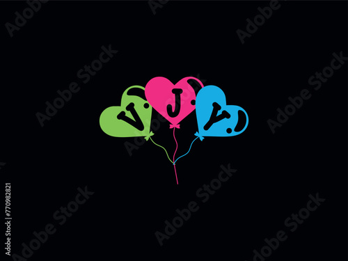 Minimal VJY Balloon Logo