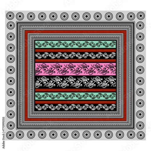 bedsheet design digital art use hand work and digital printing