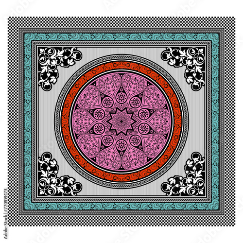 bedsheet design digital art use hand work and digital printing